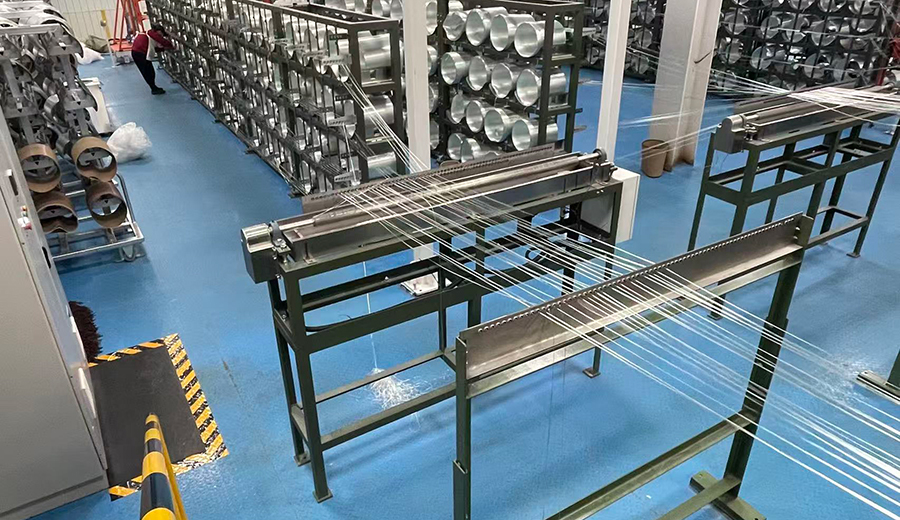 短切紗架客戶現(xiàn)場(chǎng)